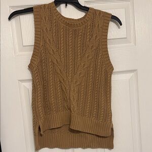 Rachel Zoe Tan Cable Knit Sweater